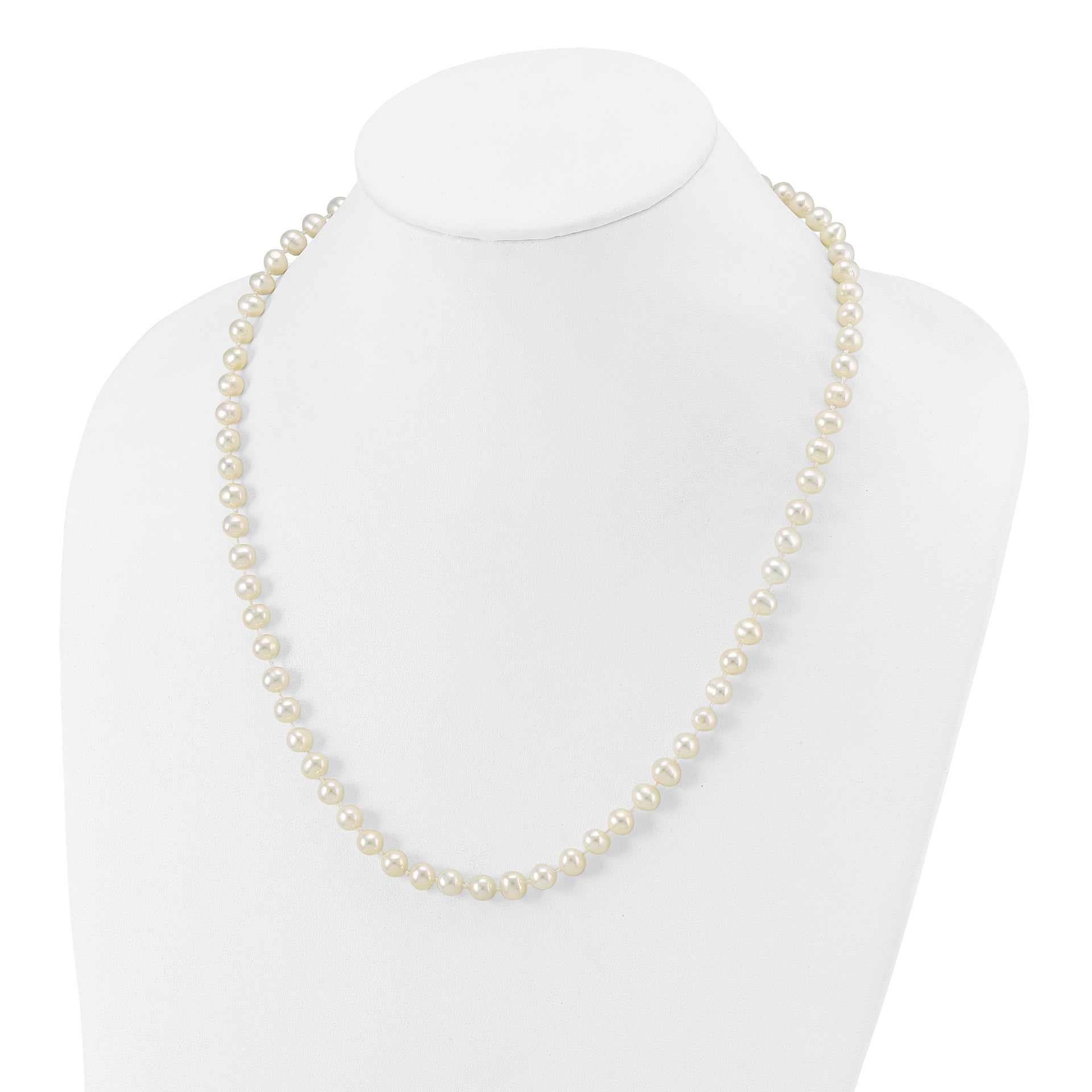 14k WG 6-7mm White Freshwater Cultured Pearl 20in Necklace