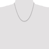 14k White Gold 2.75mm D/C Quadruple Rope Chain