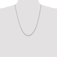 14k White Gold 2.75mm D/C Quadruple Rope Chain