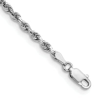 14k White Gold 3.0mm D/C Quadruple Rope Chain
