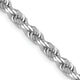 14k White Gold 4.0mm D/C Quadruple Rope Chain