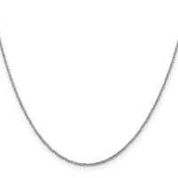 14K White Gold 1.1mm Ropa Chain