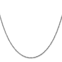 14K White Gold 1.7mm Ropa Chain