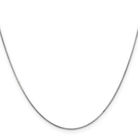 14k White Gold .6mm Round Snake Chain