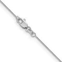 14k White Gold .6mm Round Snake Chain