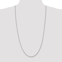 14k White Gold 1.6mm Round Snake Chain