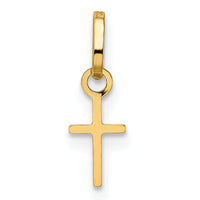 14k Tiny Cross Charm