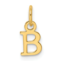 14ky Cutout Letter B Initial Pendant