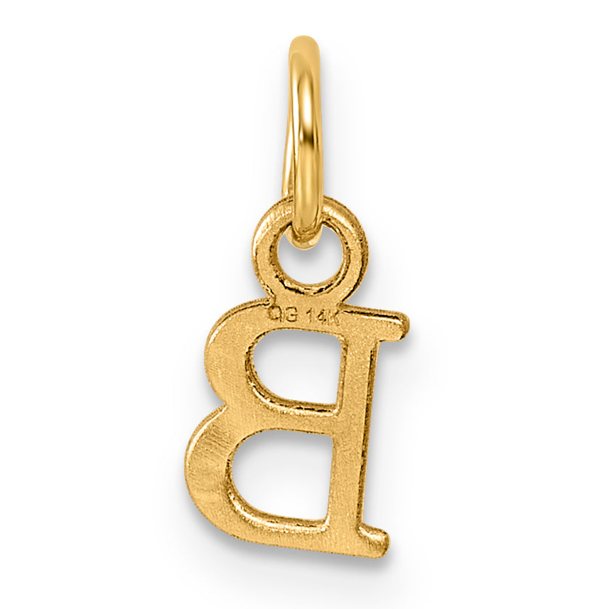 14ky Cutout Letter B Initial Pendant