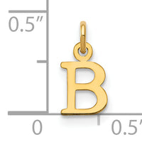 14ky Cutout Letter B Initial Pendant
