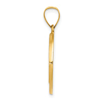 14k Polished and Satin St Benedict Hollow Medal Pendant