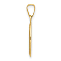 14k Polished and Satin St. Anthony Medal Hollow Pendant