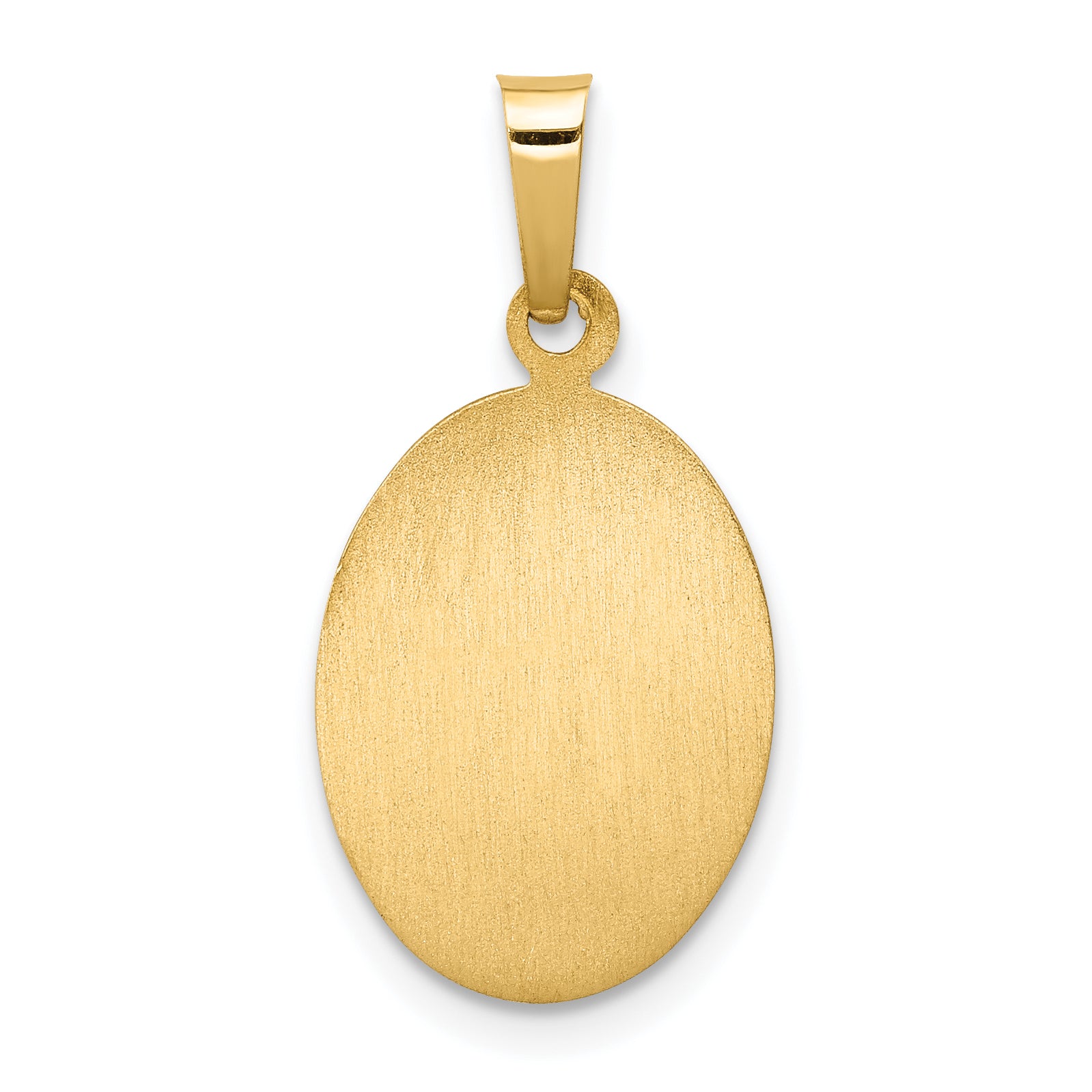 14k Polished and Satin St. Anthony Medal Hollow Pendant
