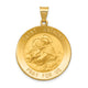 14k Polished and Satin St. Anthony Medal Hollow Pendant