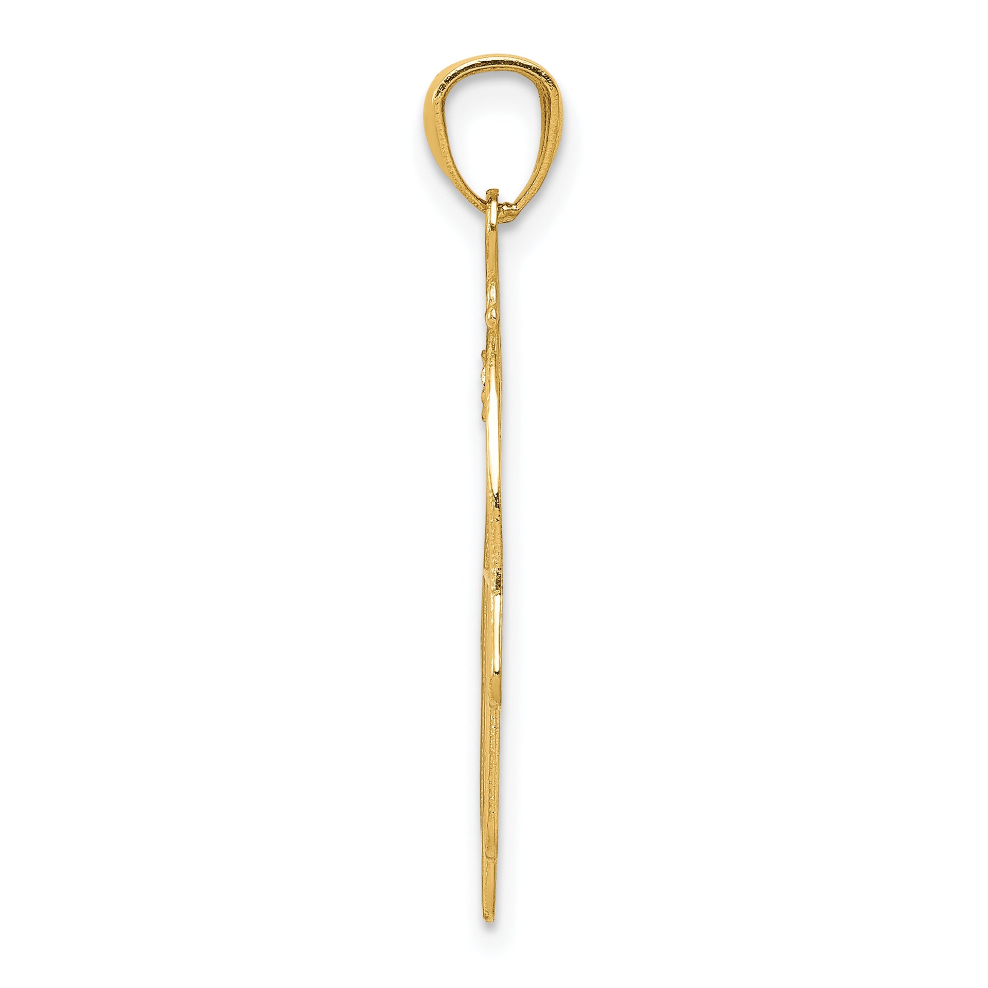 14k Yellow Gold Hand of God Pendant