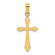 14k Polished Cross Pendant