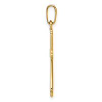 14k Polished Cross Pendant