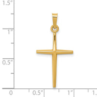 14k Polished Latin Cross Pendant