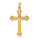 14k Budded Cross Pendant
