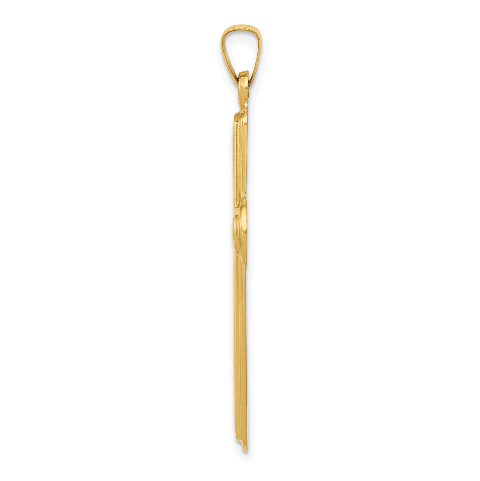 14k Polished Latin Cross Pendant