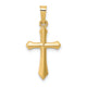 14k Polished Cross Pendant