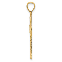 14K D/C Cross Pendant