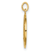 14k Solid Polished/Satin Round Miraculous Medal