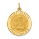 14k Solid Polished/Satin Small Round St. Joseph Medal