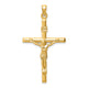 14k Hollow Crucifix Pendant