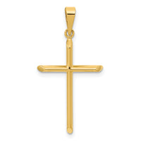 14K Polished Cross Pendant