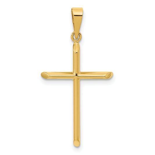 14K Polished Cross Pendant