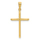 14K Polished Cross Pendant