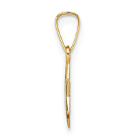 14k Polished and Enameled Solid Star of David Pendant