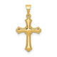14k Budded Cross Charm