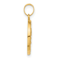 14K Hollow Our Lady of Mt Carmel Medal