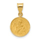 14k Polished and Satin Solid Our Lady of Perpetual Help Medal