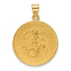 14k Polished and Satin Solid St. Michael Medal