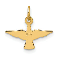 14k Polished Dove Pendant