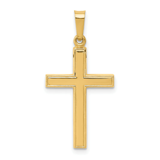 14k Hollow Cross Pendant