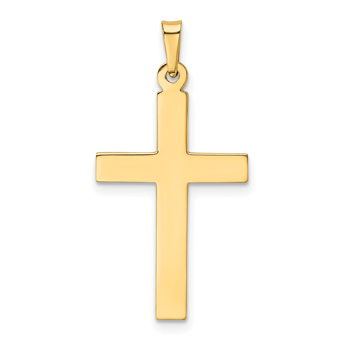 14k Hollow Cross Pendant