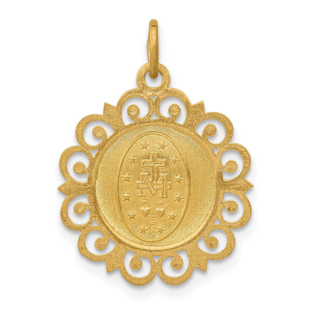 14k Miraculous Medal Charm