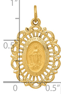 14k Miraculous Medal Charm