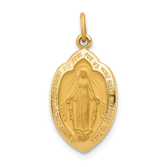 14k Miraculous Medal Charm