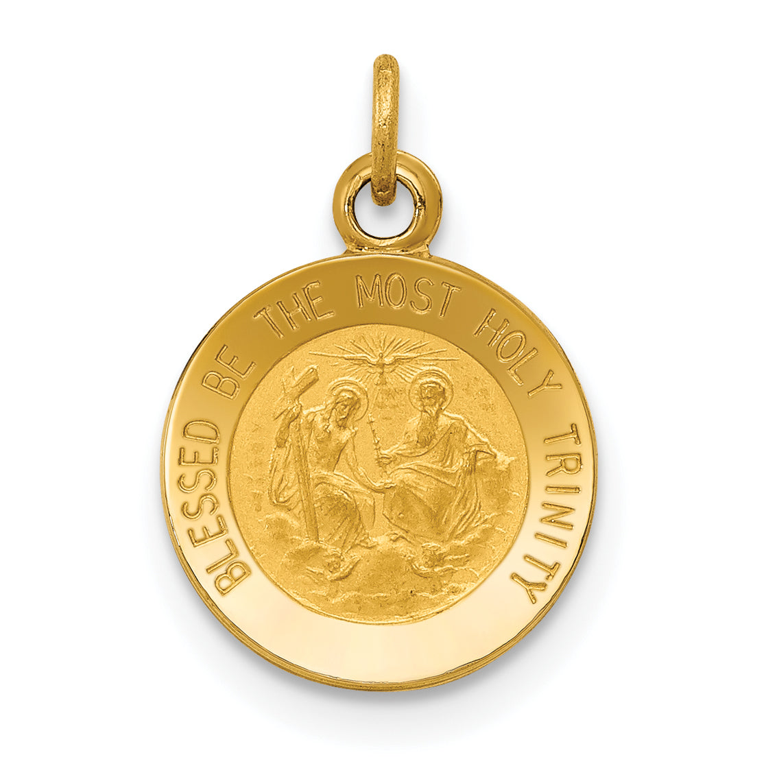 14k Holy Trinity Medal Charm