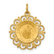 14k Saint Francis of Assisi Medal Pendant