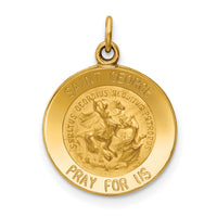 14k Saint George Medal Charm