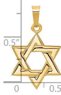 14k Star of David Pendant