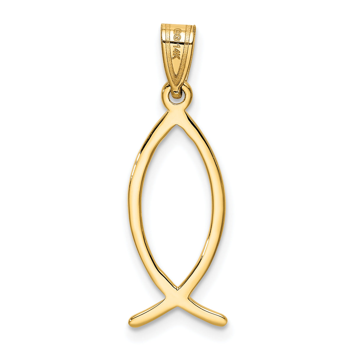 14k Ichthus Fish Charm