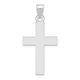 14k White Gold Polished Cross Charm