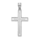 14k White Gold Cross Pendant